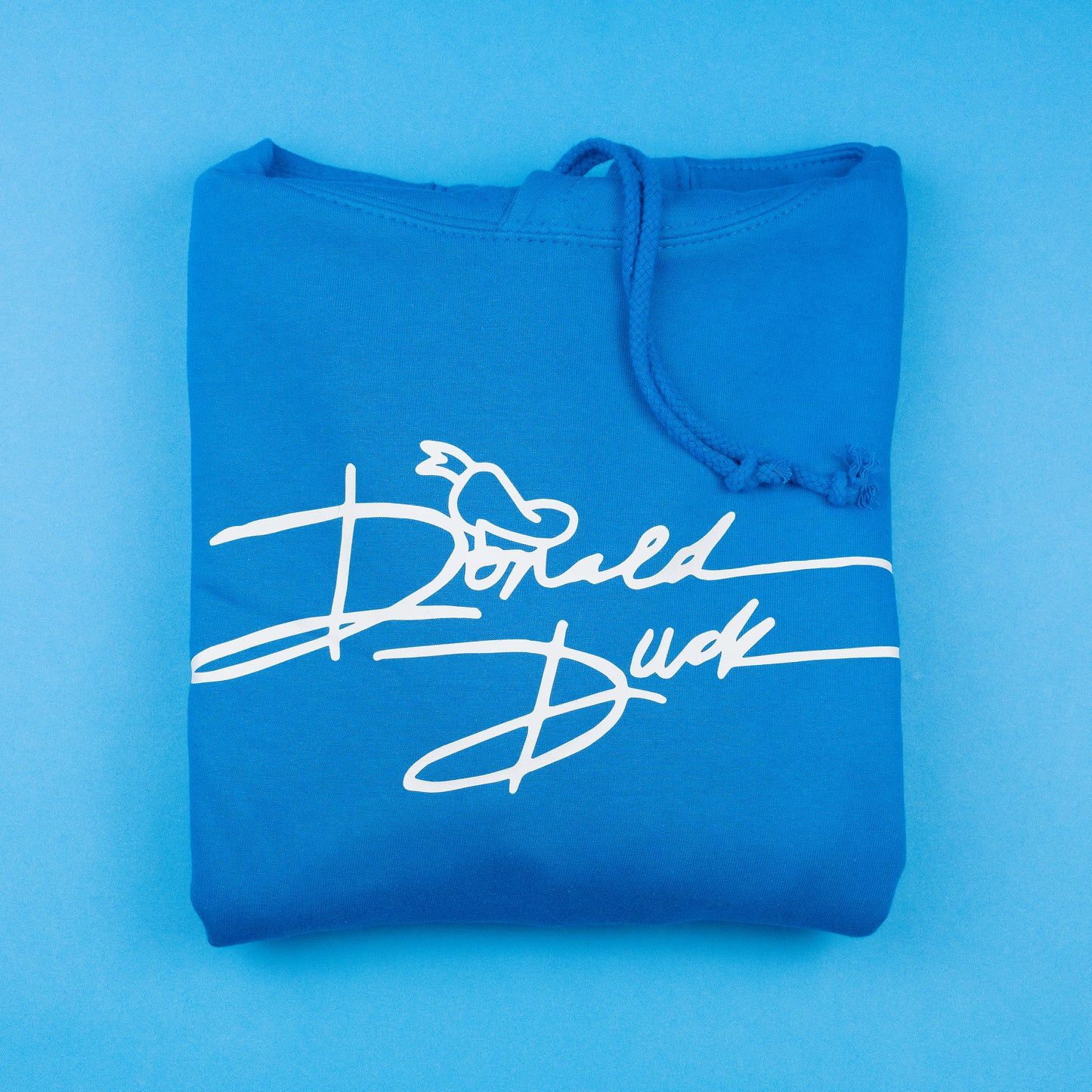 Donald's Signature Embroidered Hoodie - Blue