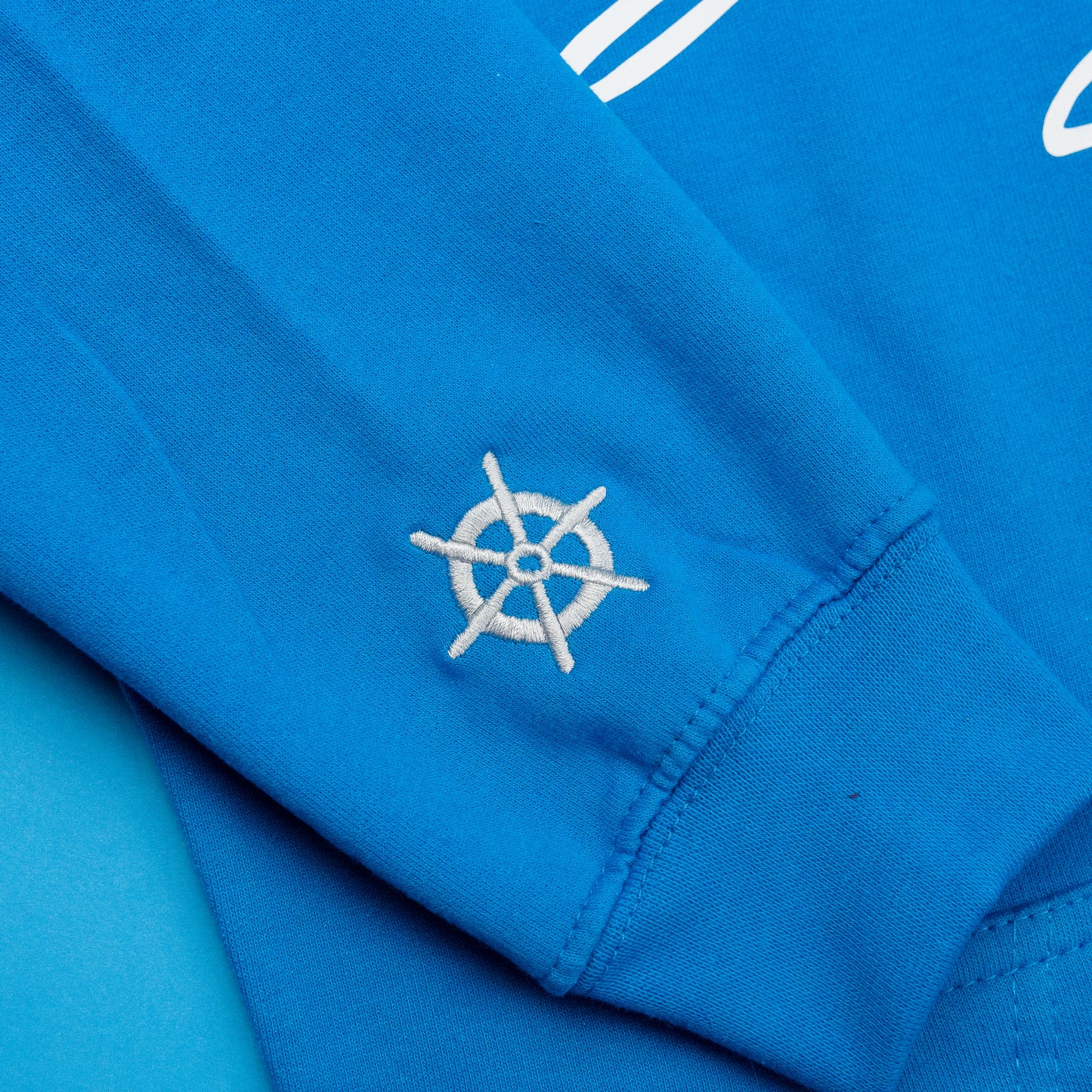 Donald's Signature Embroidered Hoodie - Blue