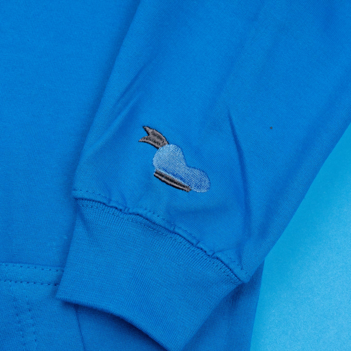 Donald's Signature Embroidered Hoodie - Blue