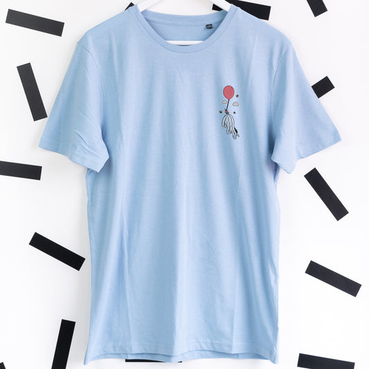 Eeyore Balloon Embroidered T-Shirt - Blue