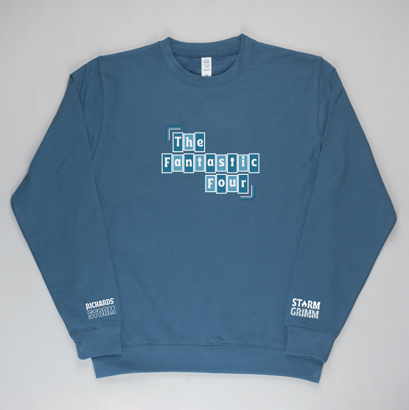 Fantastic Four Blue Embroidered & Printed Jumper