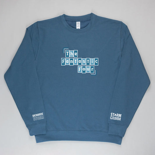 Fantastic Four Blue Embroidered & Printed Jumper