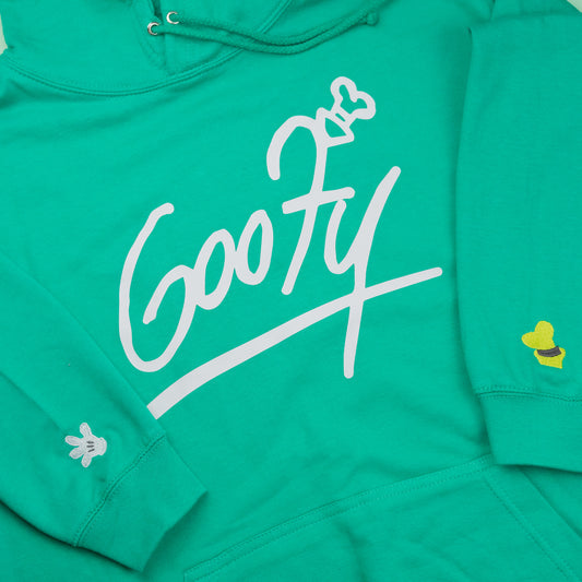 Goofy's Signature Embroidered Hoodie - Green
