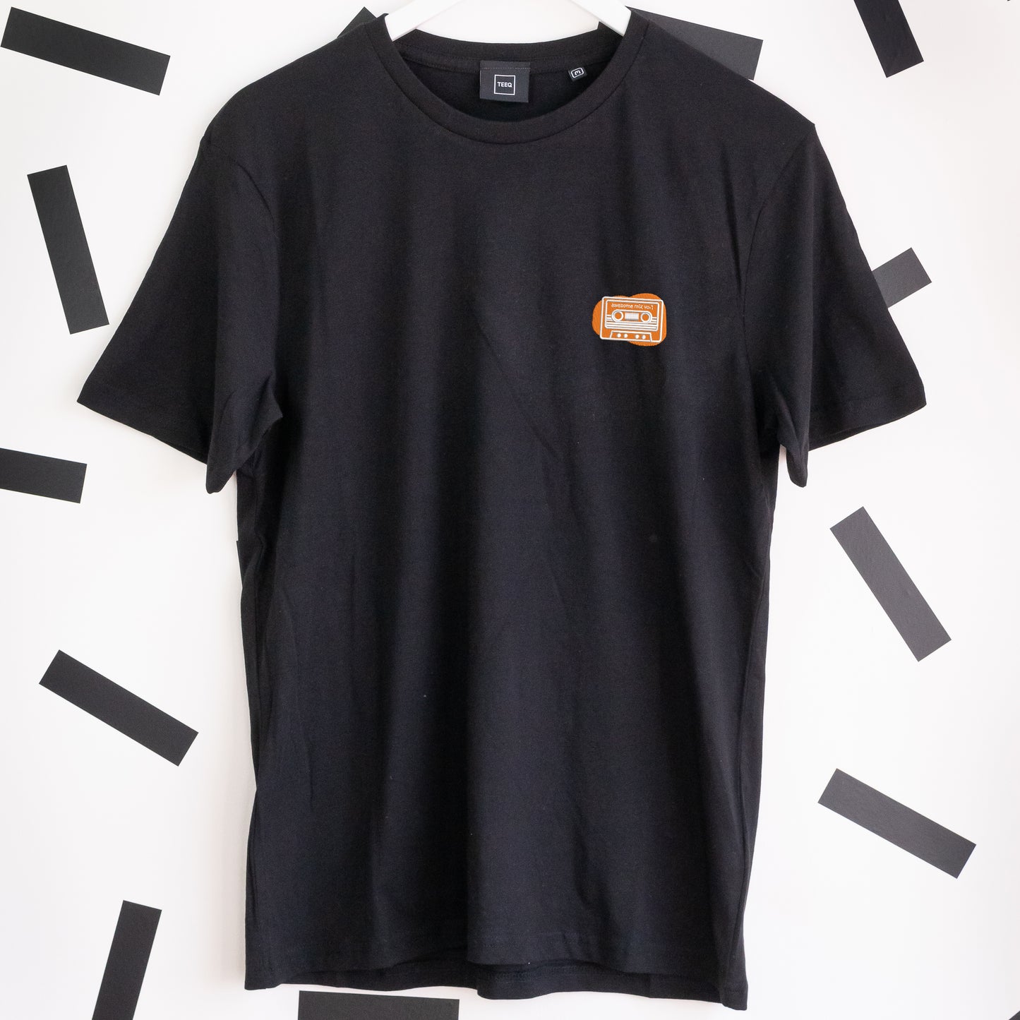 Guardians Cassette Embroidered T-Shirt - Black