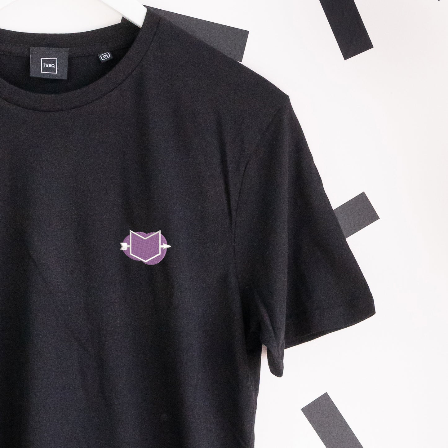 Hawkeye Embroidered T-Shirt - Black