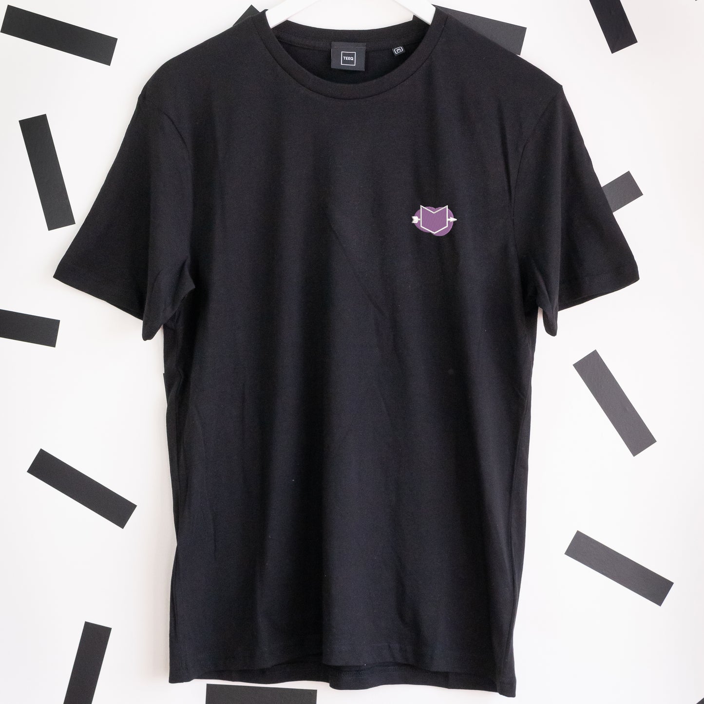 Hawkeye Embroidered T-Shirt - Black