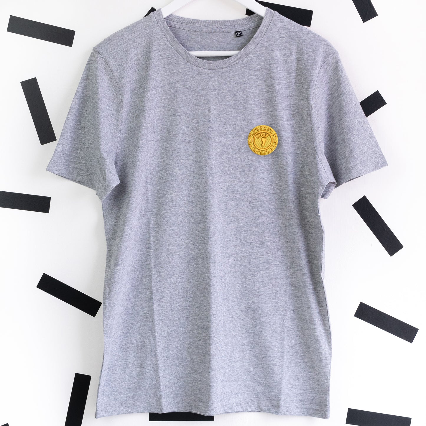 Hercules’ Shield Embroidered T-Shirt - Grey