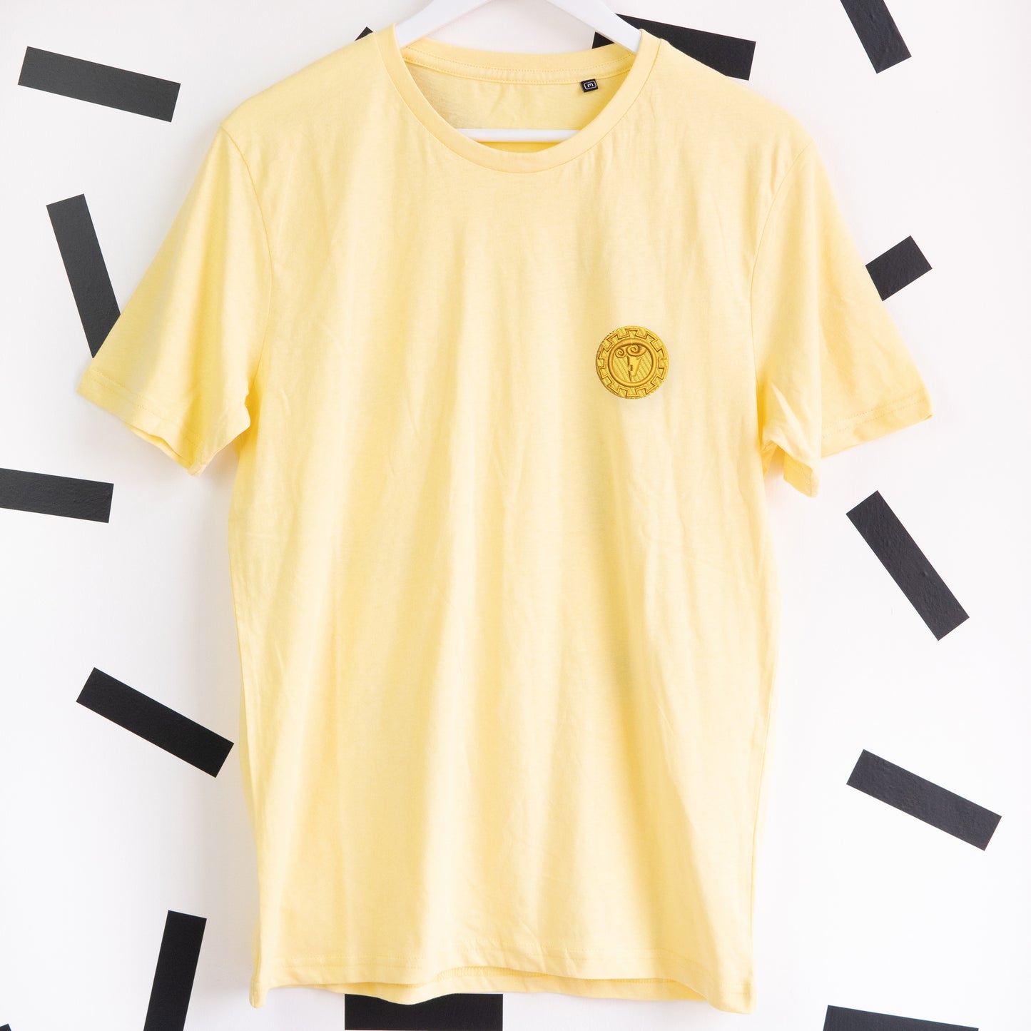 Hercules’ Shield Embroidered T-Shirt - Yellow