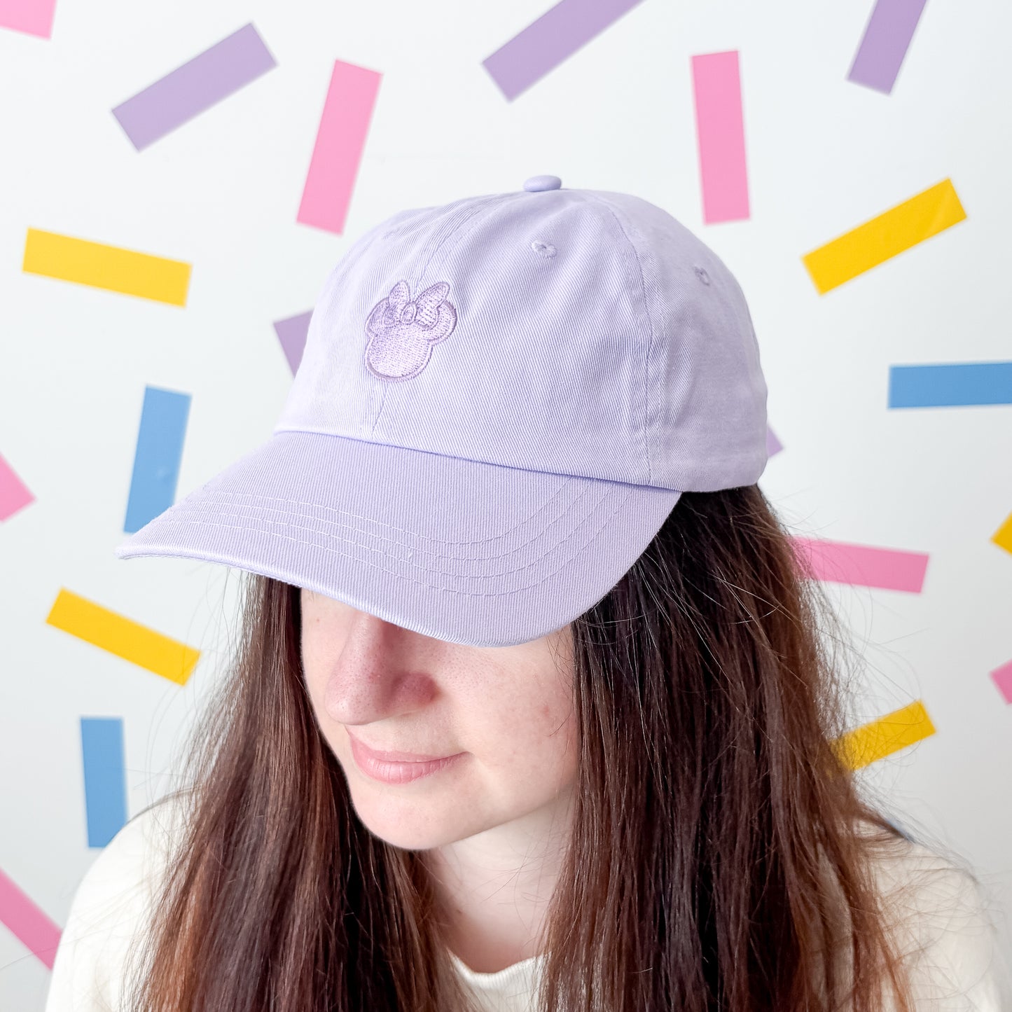 Minnie Minimal Lavender Purple Baseball Cap