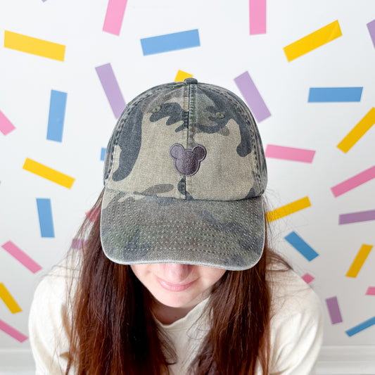 Mickey Minimal Camo Print Baseball Cap
