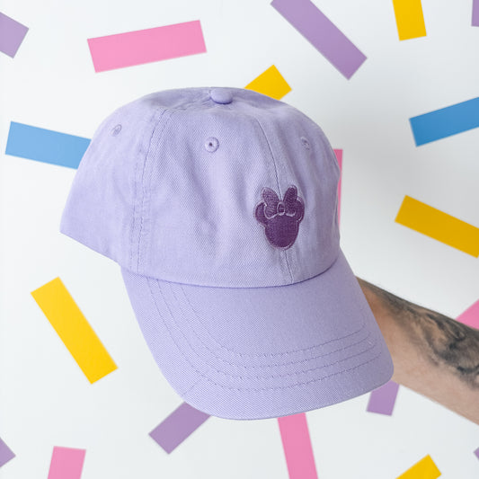 Minnie Minimal Lavender Purple Baseball Cap