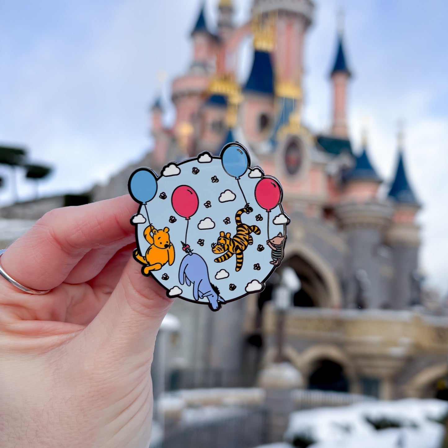 Winnie Balloons Enamel Pin