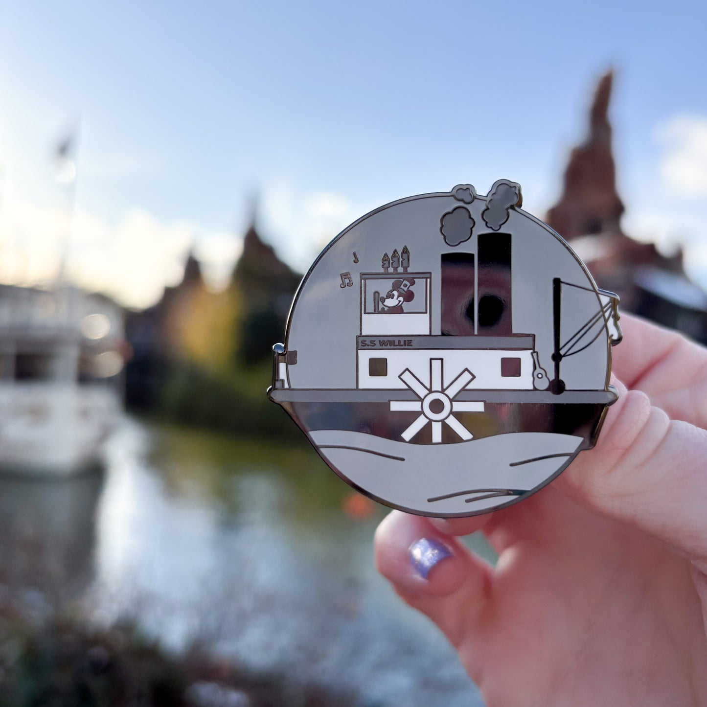 Steamboat Willie Enamel Pin