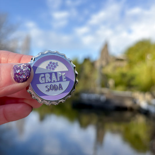Grape Soda Enamel Pin