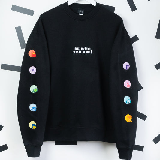 Inside Out Embroidered Unisex Jumper
