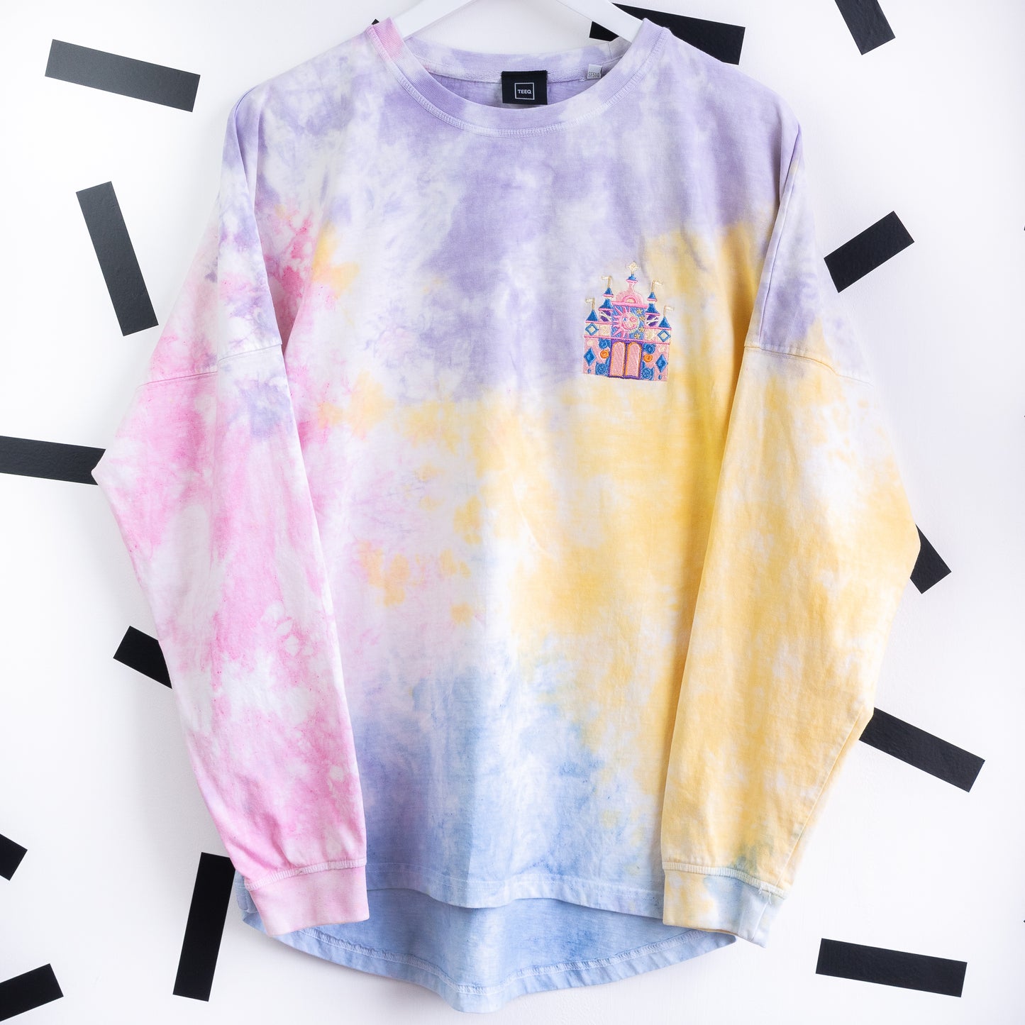 "It's A Small World" Embroidered Tie Dye Jersey