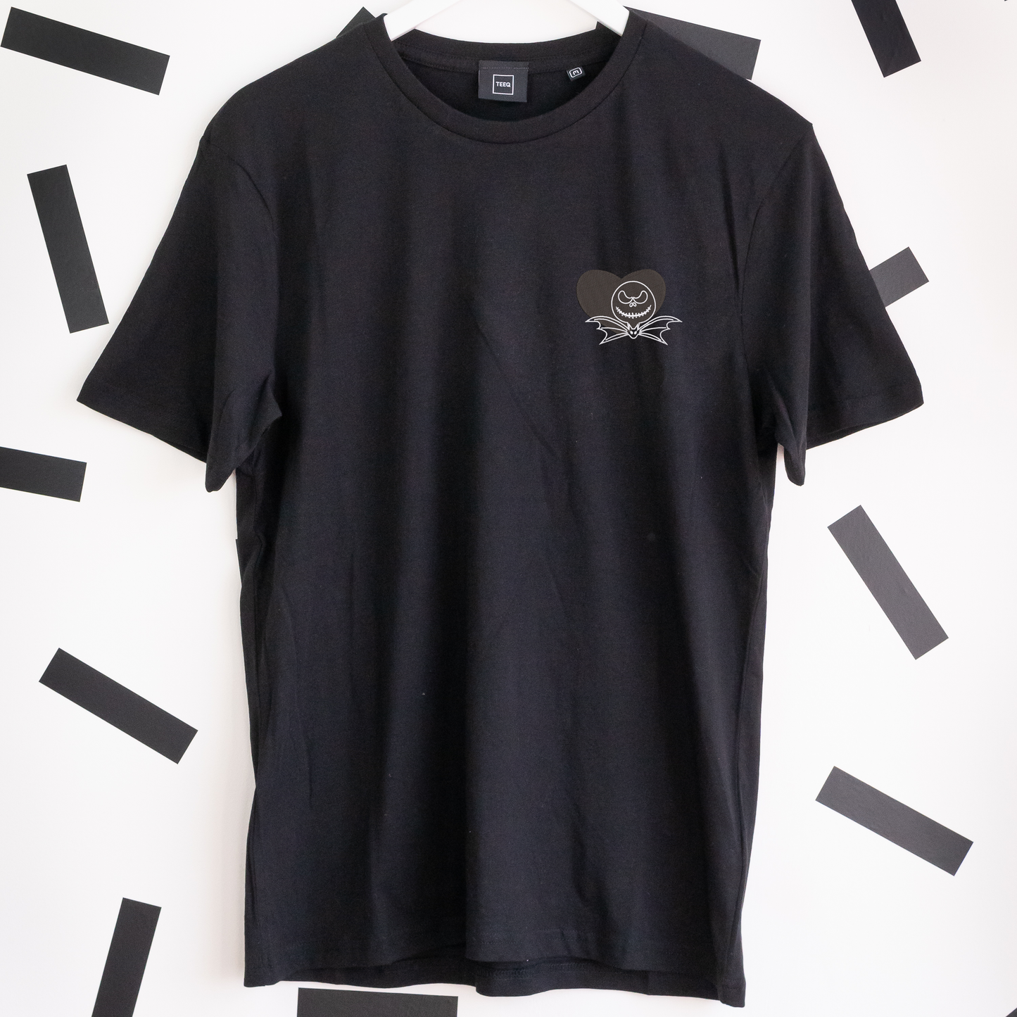 Jack Heart Embroidered Black T-Shirt
