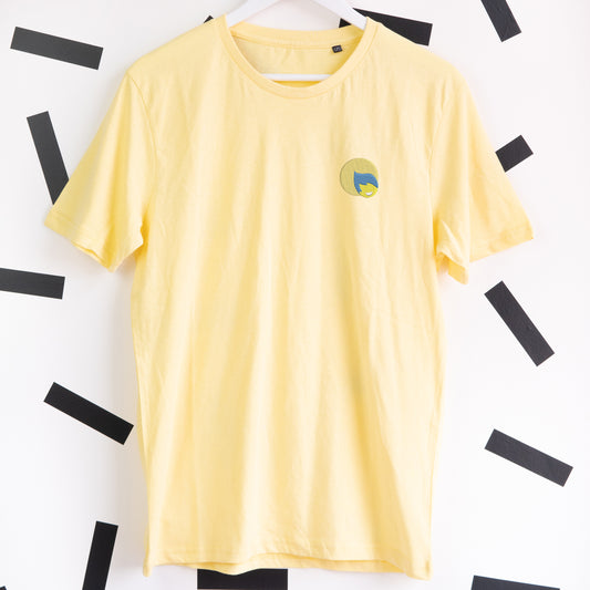 Joy Embroidered T-Shirt - Yellow