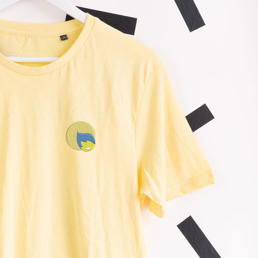 Joy Embroidered T-Shirt - Yellow