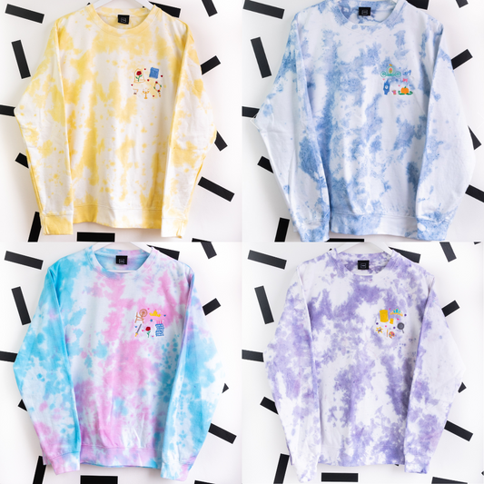 Kids Custom Princess Tie Dye Jumper