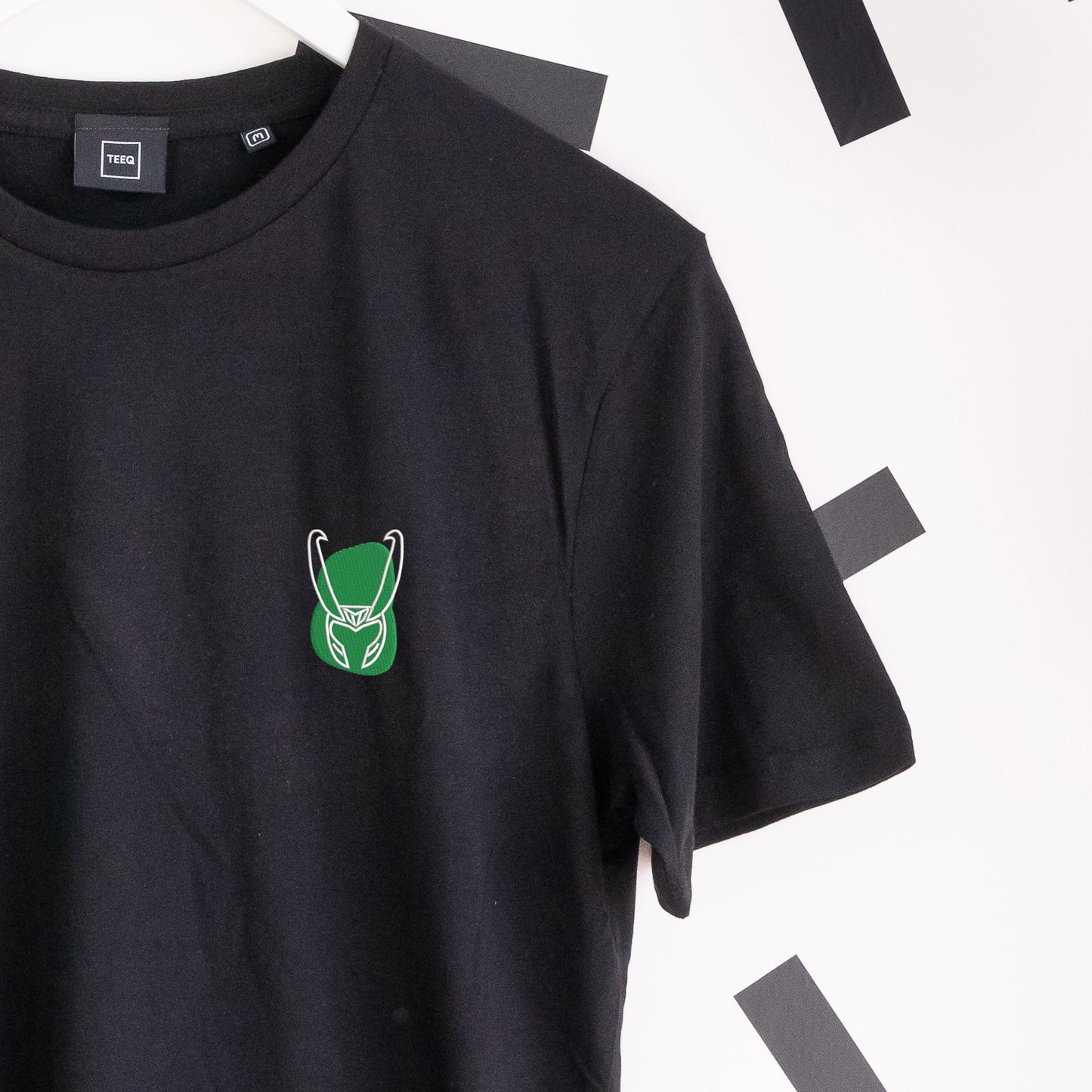 Loki Embroidered T-Shirt - Black