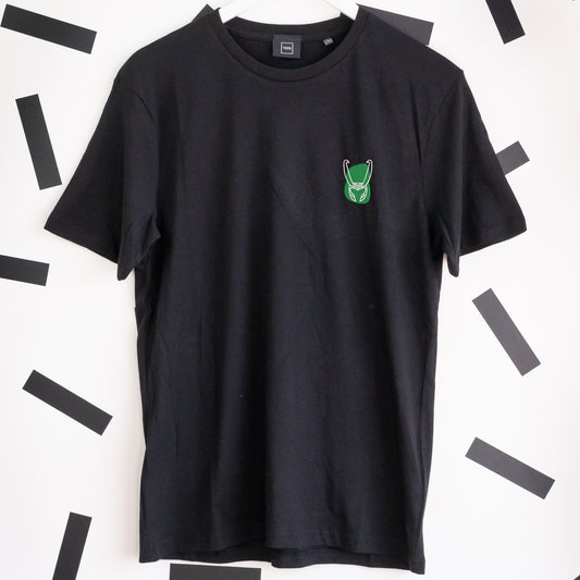 Loki Embroidered T-Shirt - Black