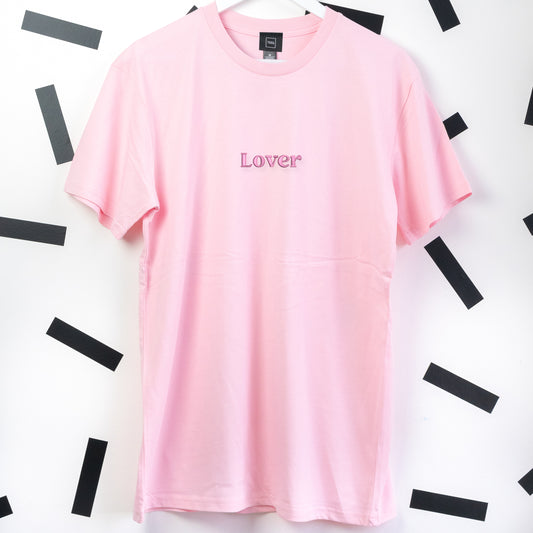 Lover Taylor Swift Embroidered Pink T-Shirt