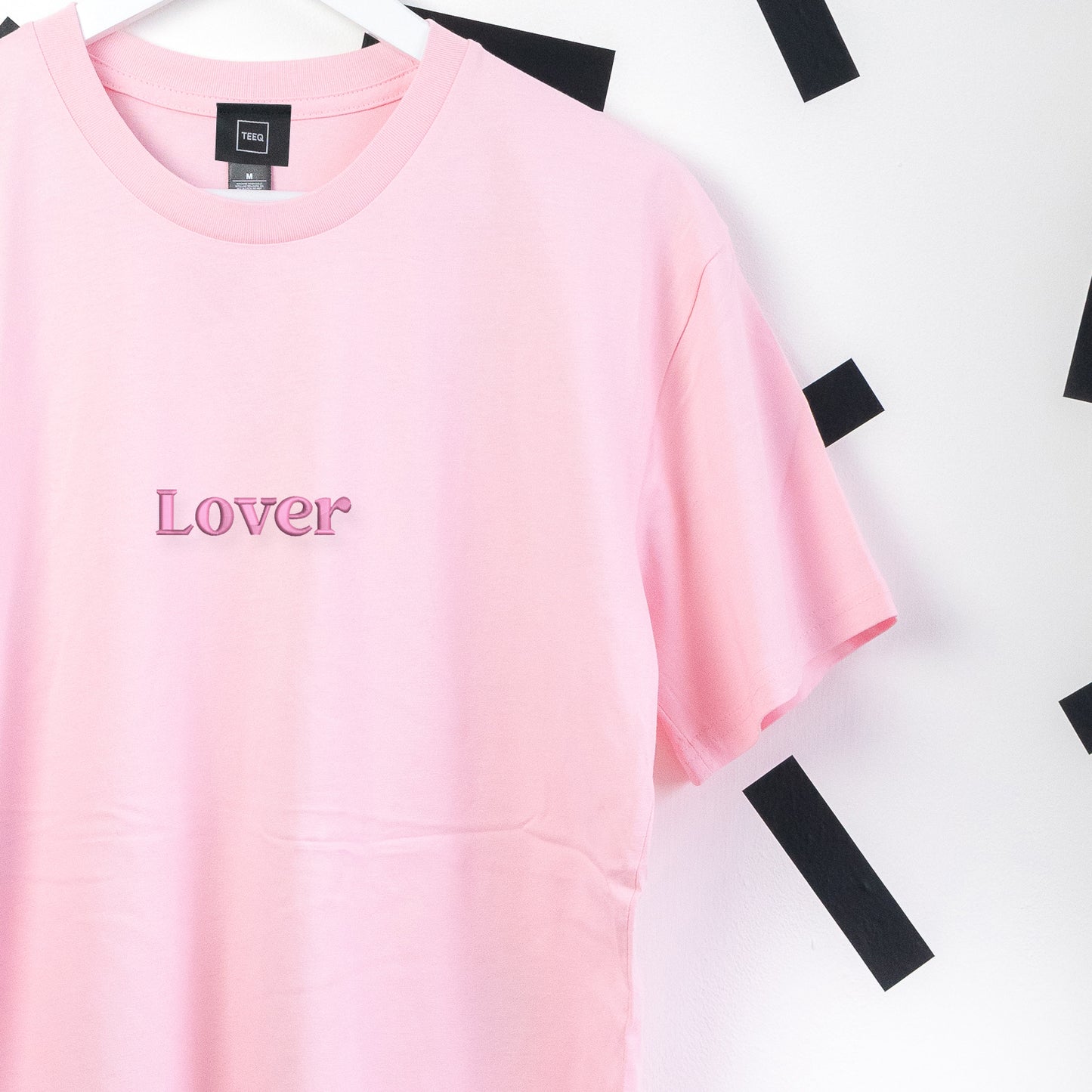 Lover Taylor Swift Embroidered Pink T-Shirt