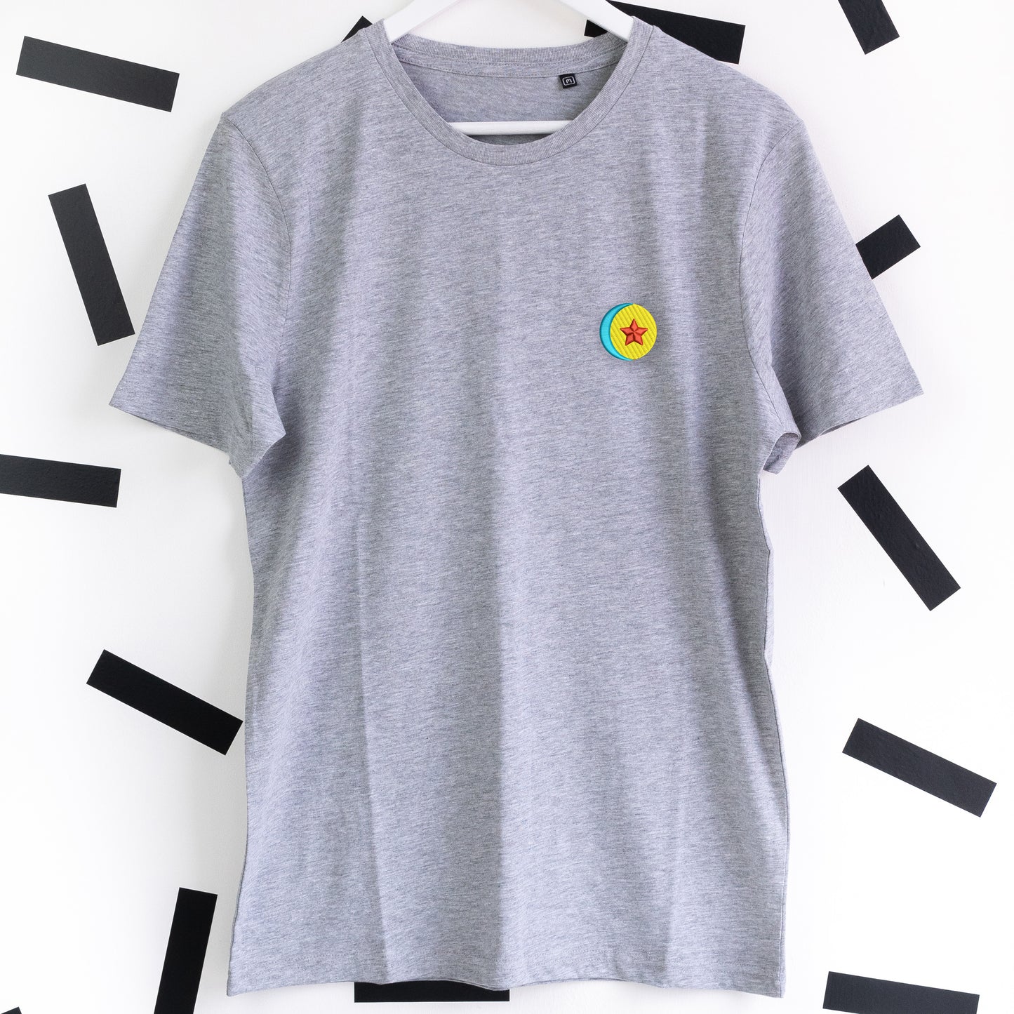 Luxo Ball Embroidered T-Shirt - Grey