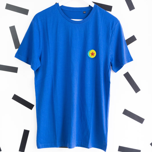 Luxo Ball Embroidered T-Shirt - Blue