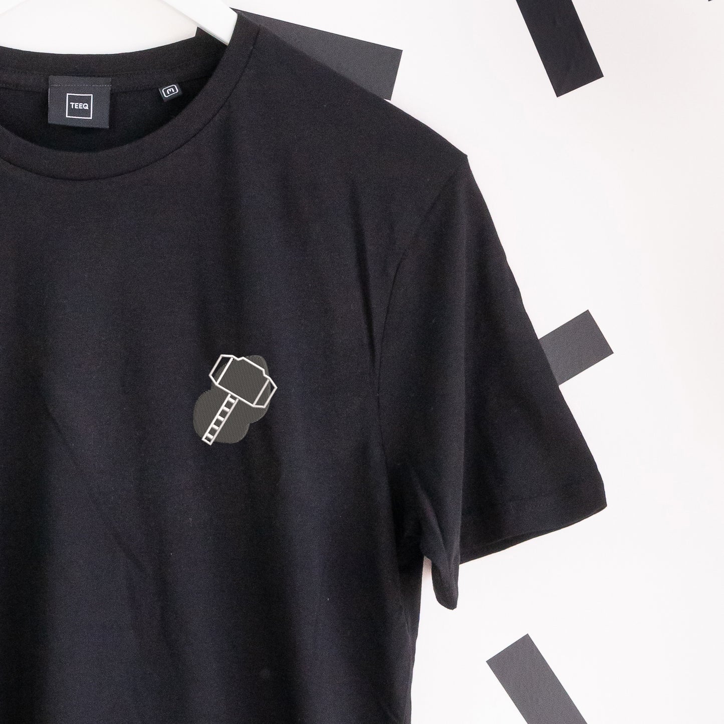 Thor Embroidered T-Shirt - Black