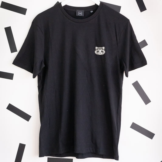 Rocket Embroidered T-Shirt - Black
