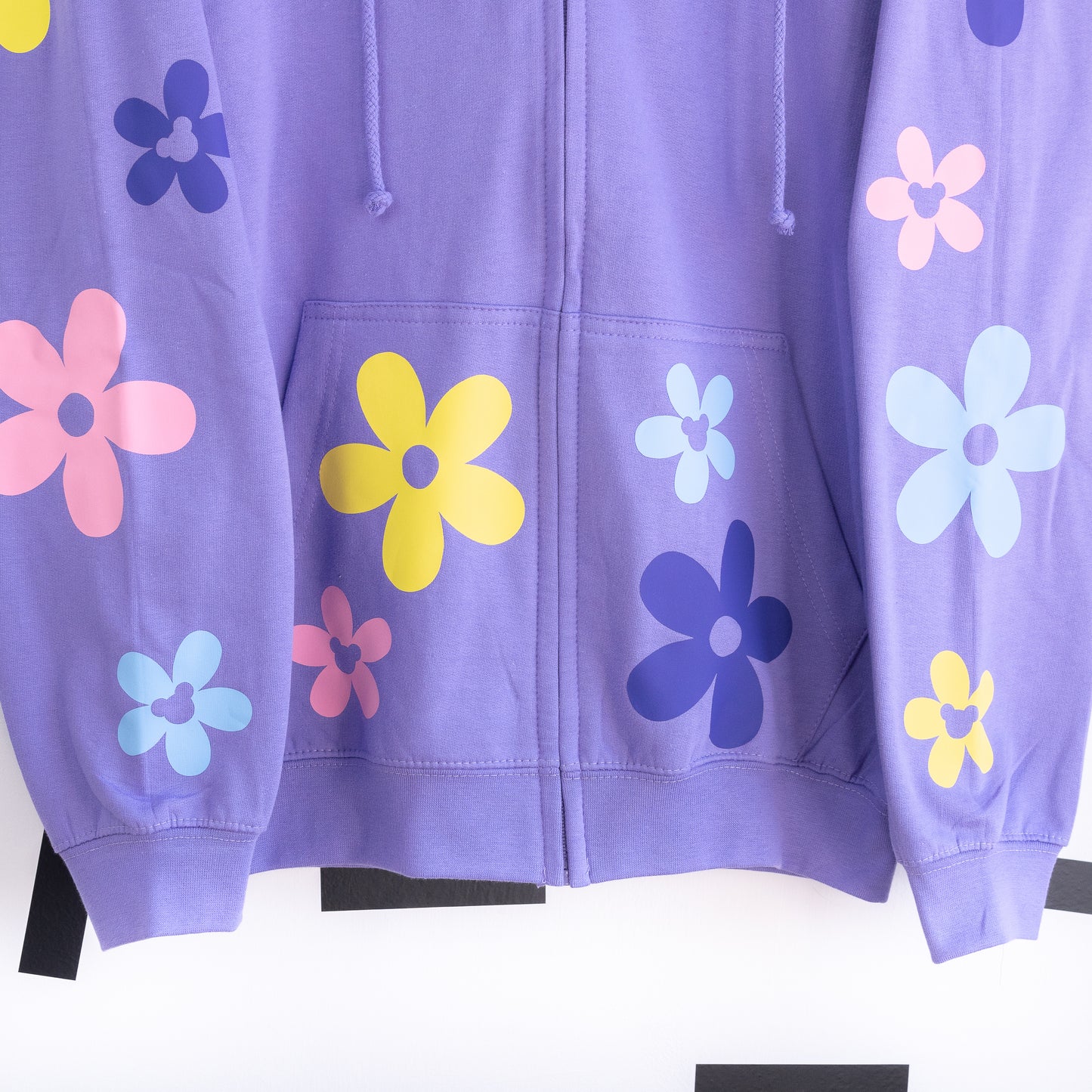 Mickey Floral Zip Up Hoodie