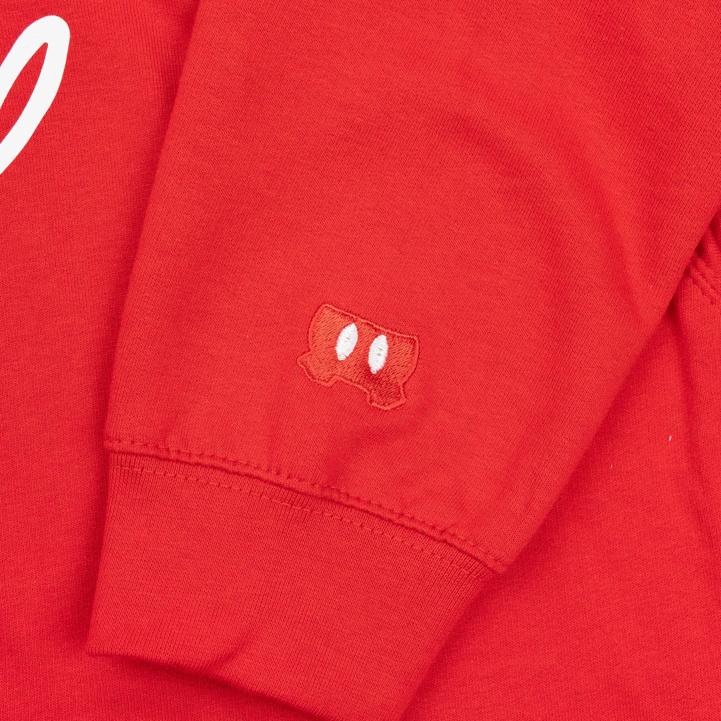 Mickey's Signature Embroidered Hoodie - Red