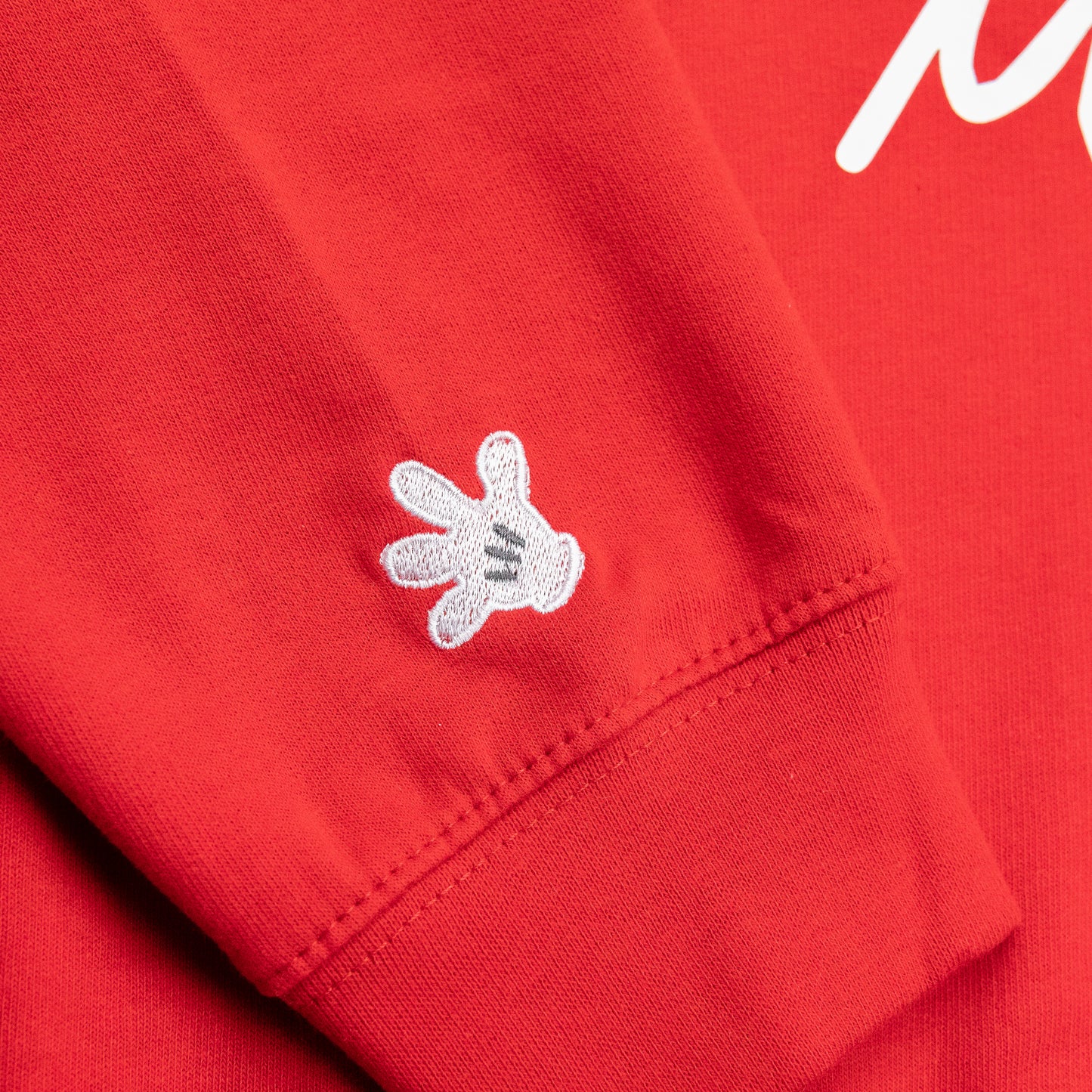 Mickey's Signature Embroidered Hoodie - Red
