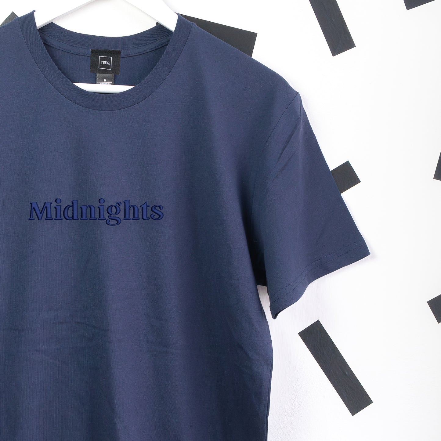Midnights Taylor Swift Embroidered Dark Blue T-Shirt