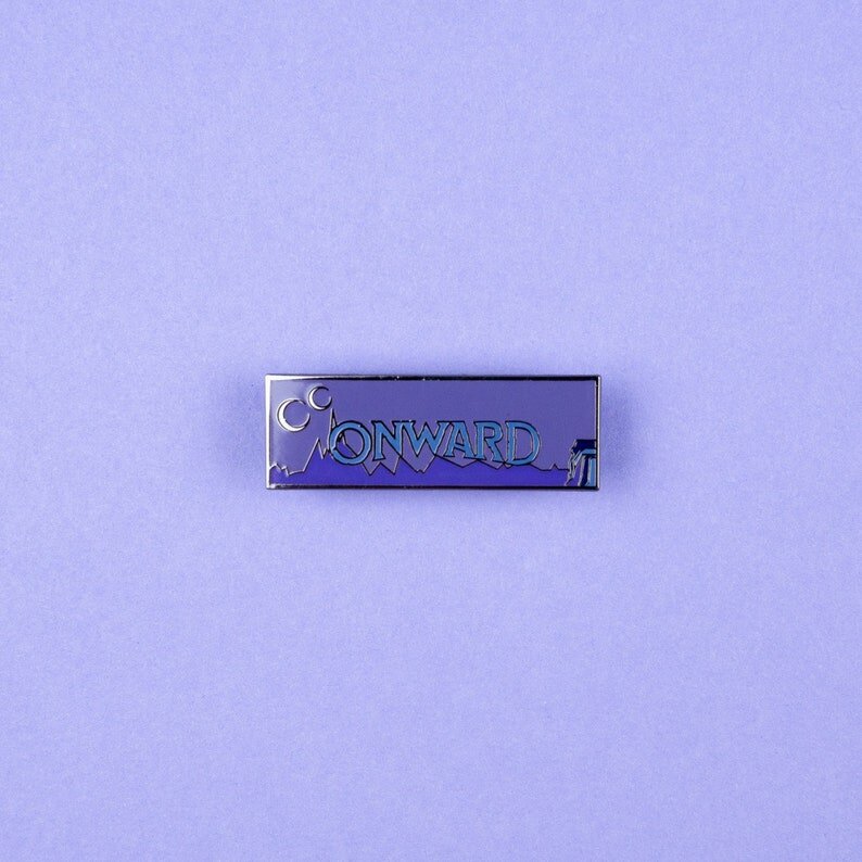 Onward Glow In The Dark Enamel Pin