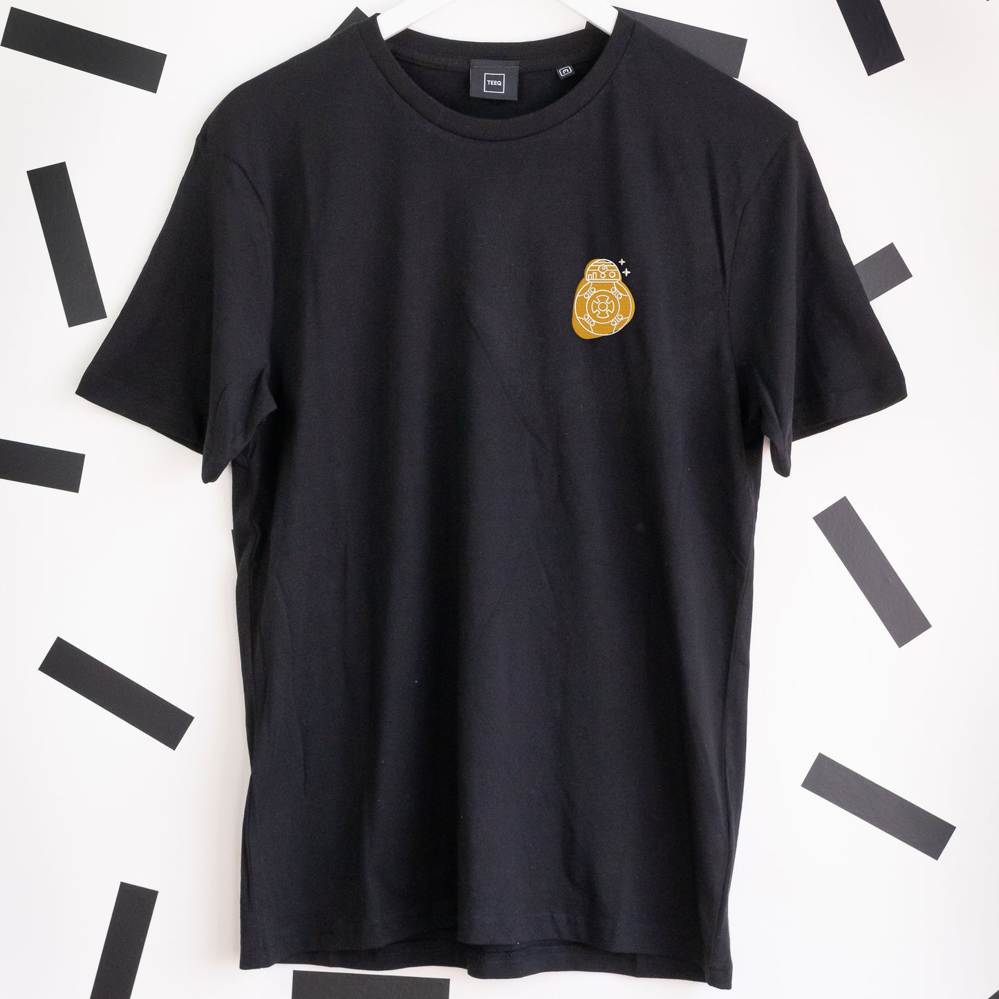Orange Droid, BB8 Embroidered T-Shirt