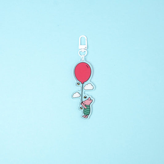 Piglet Balloon Keyring