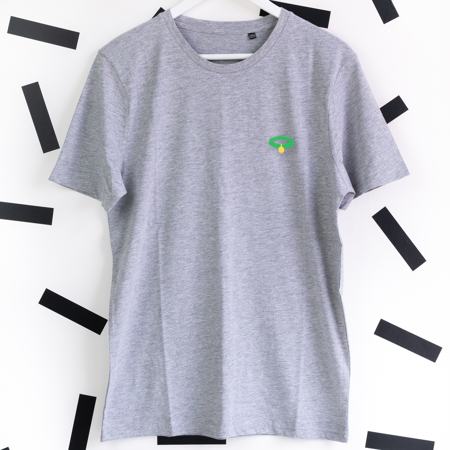 Pluto Embroidered T-Shirt - Grey