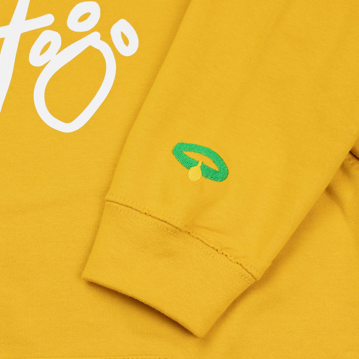 Pluto's Signature Embroidered Hoodie - Yellow