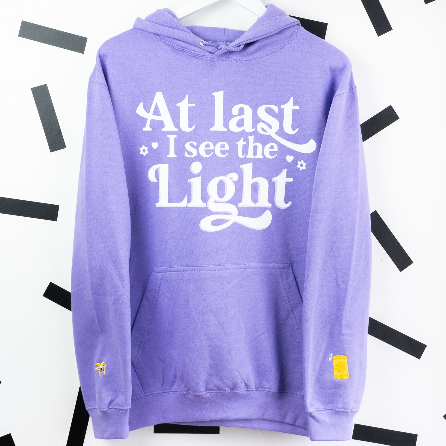Rapunzel Embroidered Purple Hoodie