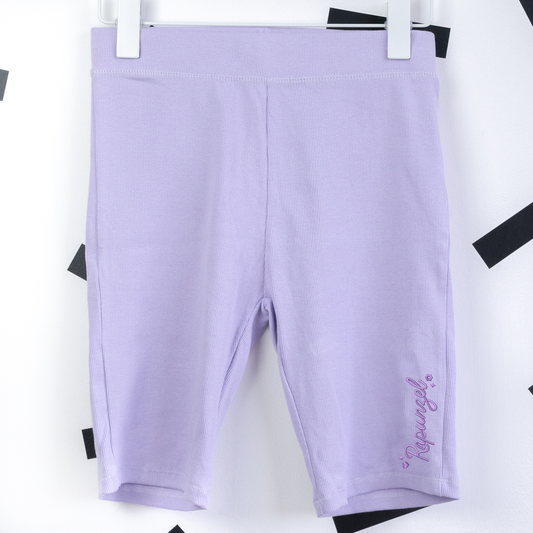 Rapunzel Lilac Embroidered Pocket Tee & Cycling Shorts Set