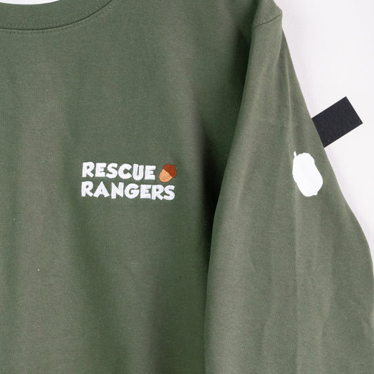 Rescue Rangers Embroidered Jumper - Green