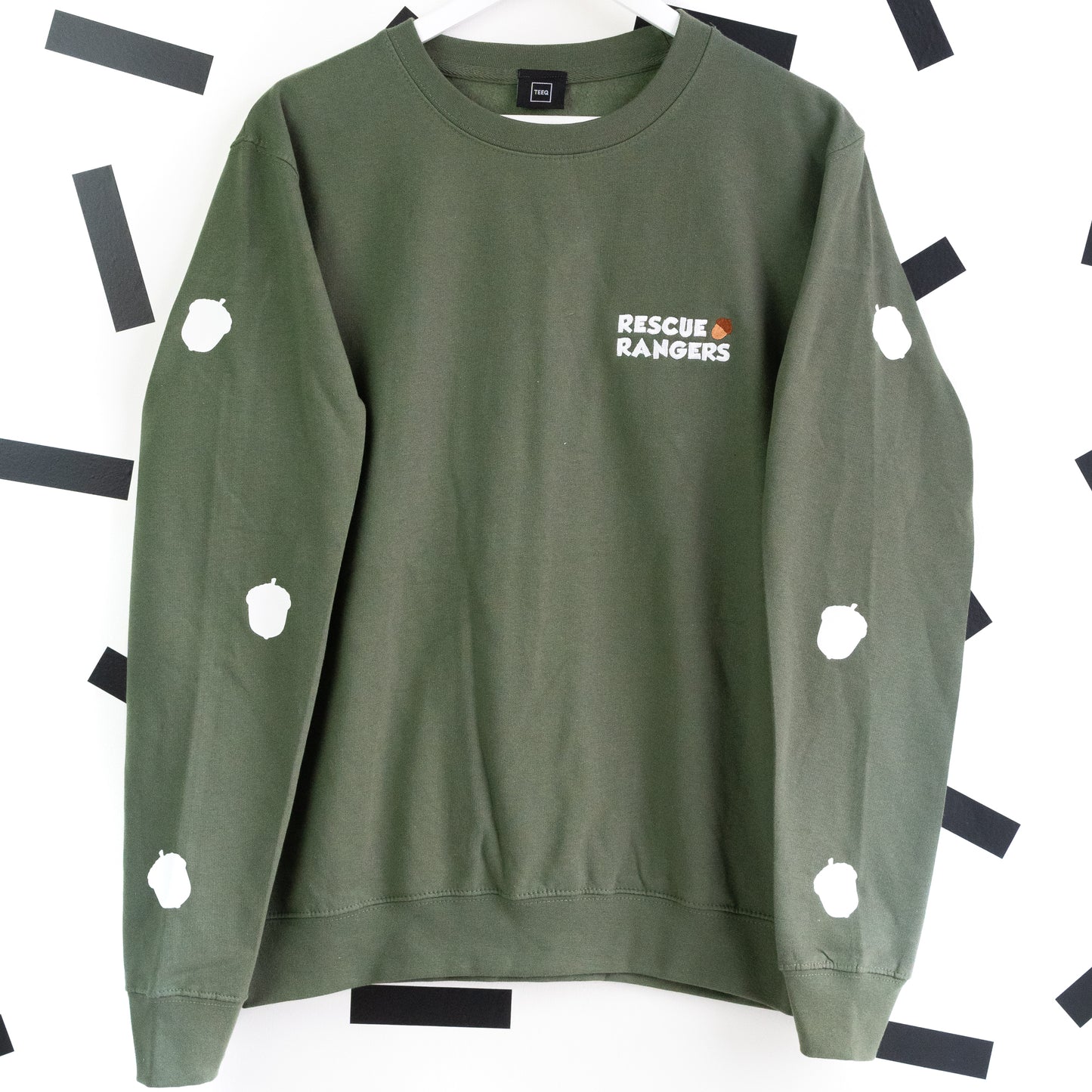 Rescue Rangers Embroidered Jumper - Green