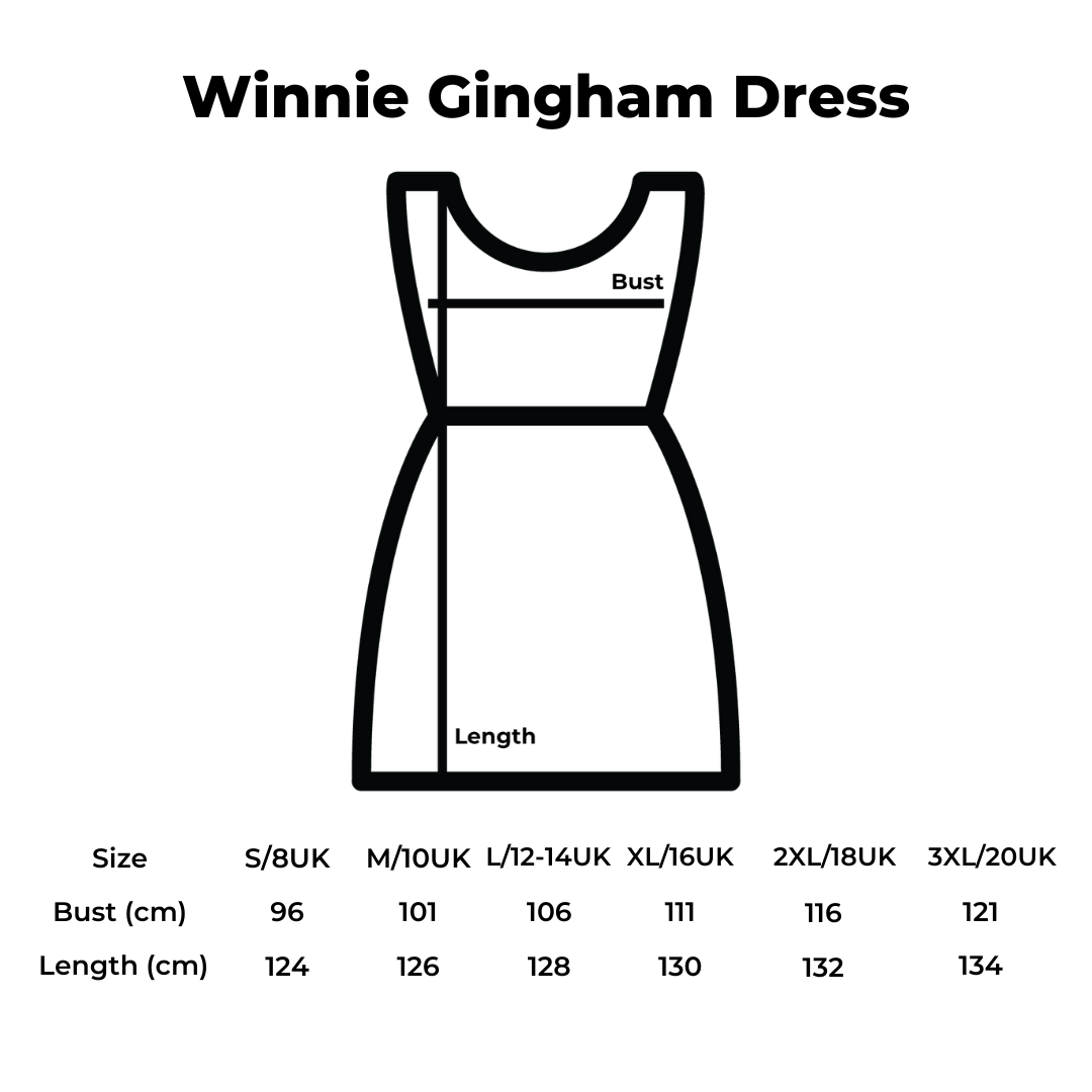 Winnie & Pals Floral Embroidered Gingham Dress