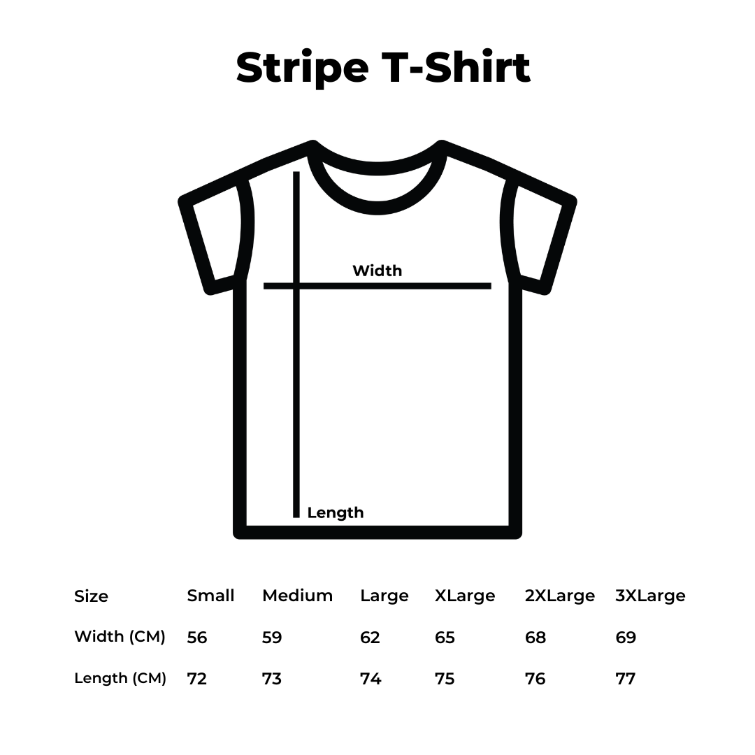 Chip & Dale Halloween Embroidered Black & White Stripe Tee