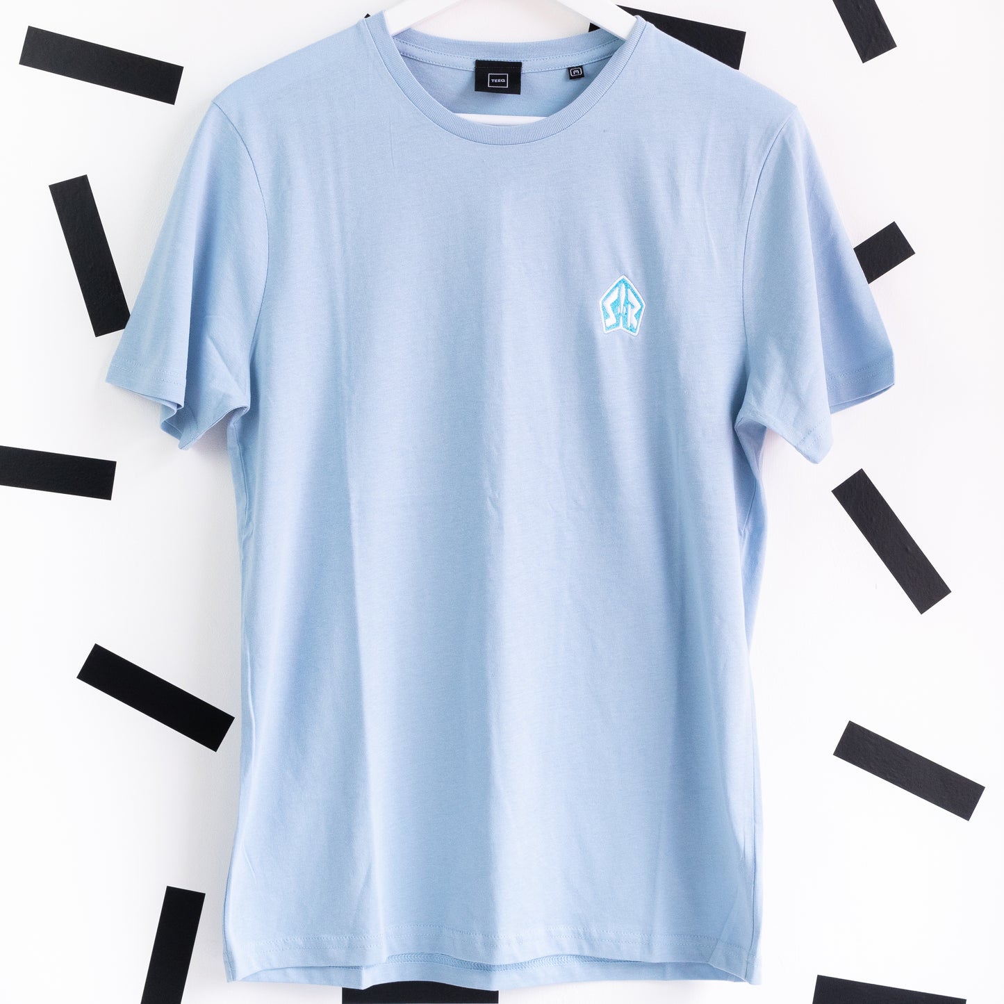 Space Ranger Embroidered T-Shirt - Light Blue