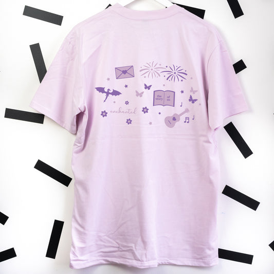 Speak Now Taylor Swift Embroidered Lilac T-Shirt