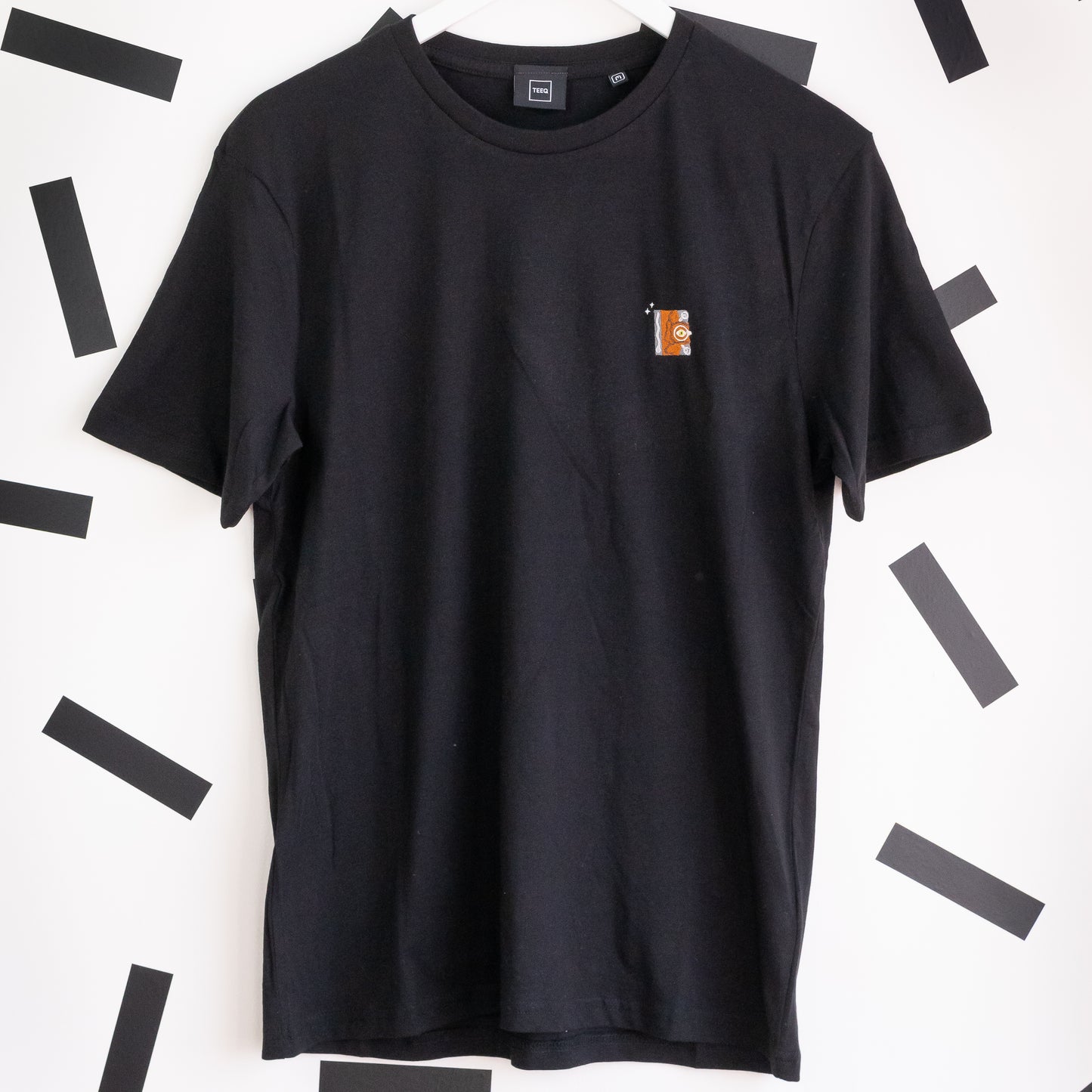 Spell book Embroidered T-Shirt - Black